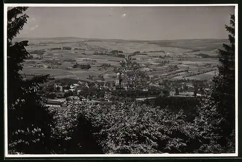 Fotografie Brück & Sohn Meissen, Ansicht Annaberg, Blick vom Pöhlberg auf die Stadt