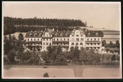 Fotografie Brück & Sohn Meissen, Ansicht Mühlhausen i. V., Blick auf das Genesungsheim der Ortskrankenkasse Plauen