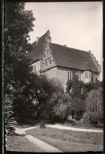 Fotografie Brück & Sohn Meissen, Ansicht Heynitz, Partie an dem Schloss