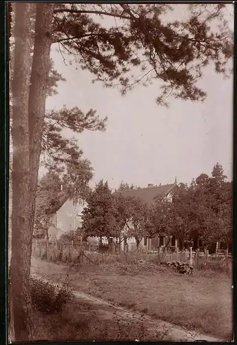 Fotografie Brück & Sohn Meissen, Ansicht Weinböhla, Partie an der Gasthaus Mistschänke