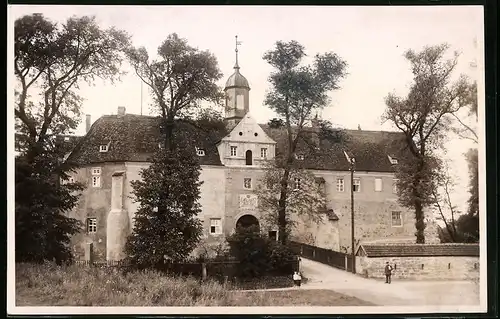 Fotografie Brück & Sohn Meissen, Ansicht Mühlberg, Sttrasse am Schloss