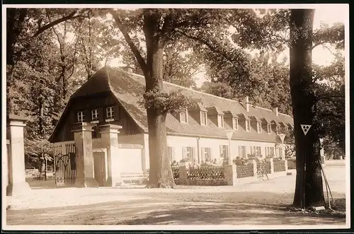 Fotografie Brück & Sohn Meissen, Ansicht Moritzburg, Gasthaus Kurfürstliche Waldschänke