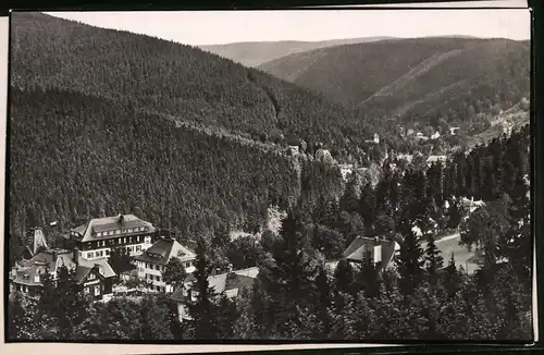 Fotografie Brück & Sohn Meissen, Ansicht Bärenfels, Kaiserhof & Kipsdorf, Felsenburg