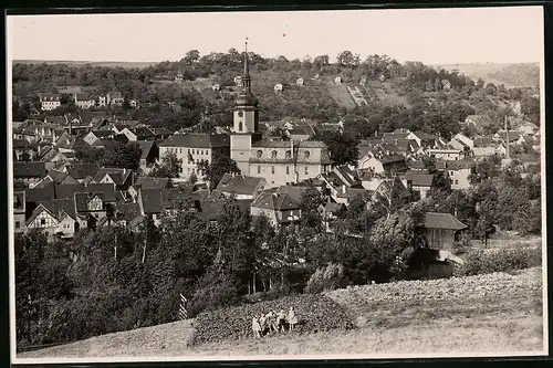 Fotografie Brück & Sohn Meissen, Ansicht Bad Sulza, Ortsansicht mit Kirche im Zentrum