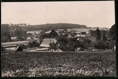 Fotografie Brück & Sohn Meissen, Ansicht Spechtshausen, Blick auf den Ort
