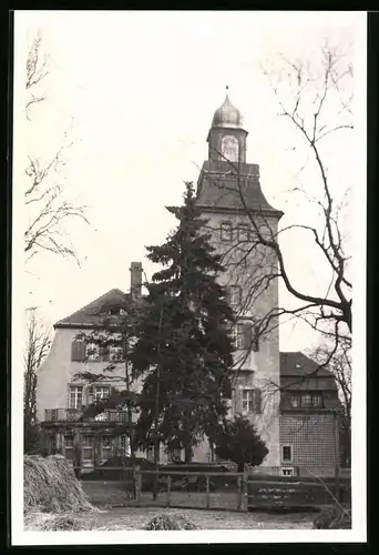 Fotografie Brück & Sohn Meissen, Ansicht Glaubitz, Blick auf das Erholgsheim, Schloss