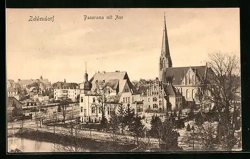 AK Zehlendorf, Panorama mit Aue