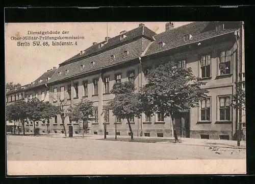 AK Berlin, Dienstgebäude der Ober-Militär-Prüfungskommission, Lindenstrasse 4