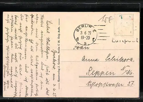 AK Berlin-Neukölln, Städtisches Karankenhaus Neukölln in der Rudower Chaussee mit Garten aus der Vogelschau