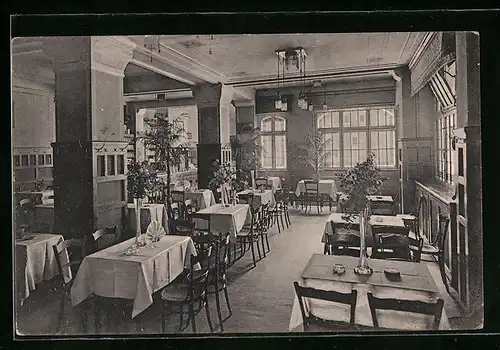 AK Berlin-Neukölln, Passage-Restaurant und Festsäle, Bergstrasse 151 /152, Innenansicht