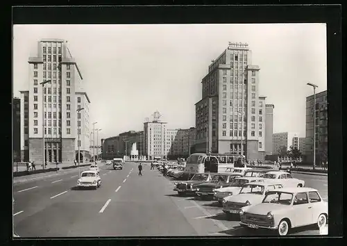 AK Berlin, Partie in der Karl-Marx-Allee