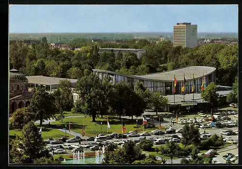 AK Karlsruhe, Festplatz mit Schwarzwaldhalle