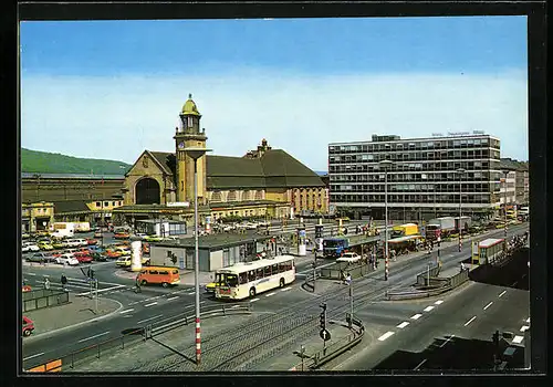 AK Hagen, Hauptbahnhof mit Geschäften