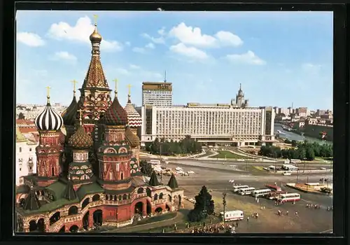 AK Moscow, The Cathedral of St. Basil the Blessed an the Rossiya Hotel