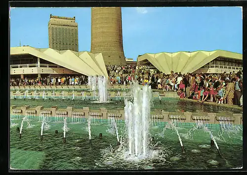 AK Berlin, Kaskaden am Fernseh- und UKW-Turm der Deutschen Post