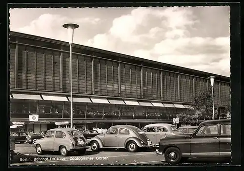 AK Berlin, Bahnhof-Terrassen Zoologischer Garten