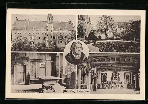 AK Wittenberg, Lutherhaus mit Innenansichten