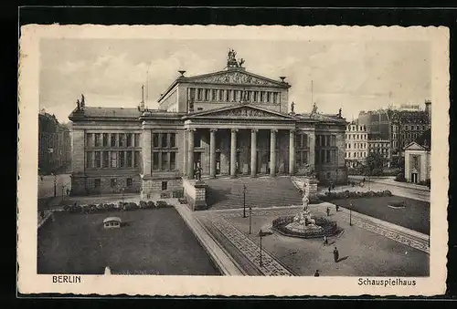 AK Berlin, Gendarmenmarkt mit Königl. Schauspielhaus