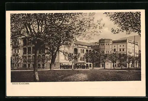 AK Thun, Kaserne mit Soldaten