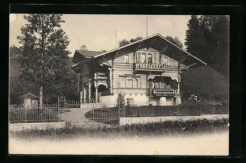 AK Lotzwil, Landhaus in der Strassenansicht