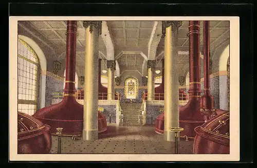 Künstler-AK Rheinfelden, Brauerei Feldschlösschen, Sudhaus