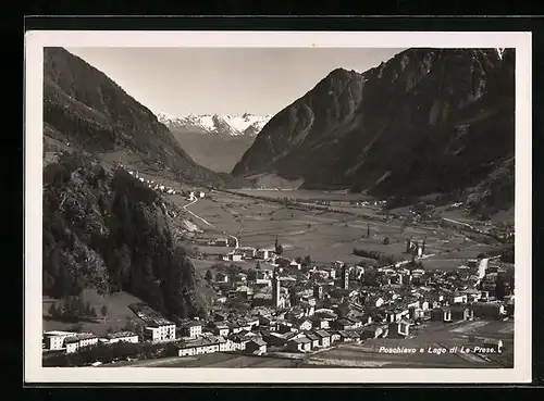 AK Poschiavo, e Lago di Le Prese, Ortsansicht