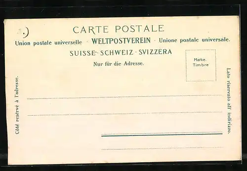 AK Gersau, Uferpartie mit Kirche