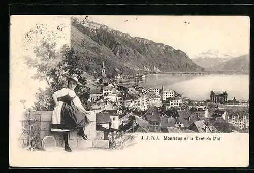 AK Montreux, Panorama et la Dent du Midi