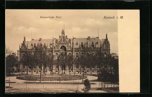 AK Rostock i. M., Kaiserliche Post