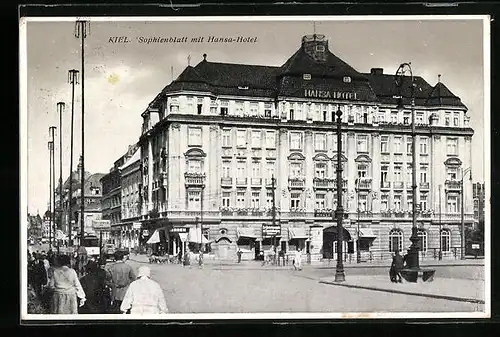 AK Kiel, Sophienblatt mit Hansa-Hotel