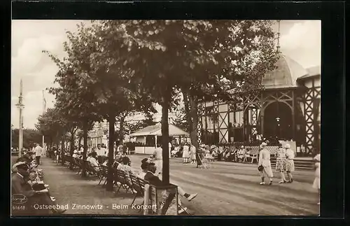 AK Zinnowitz, Passanten beim Konzert