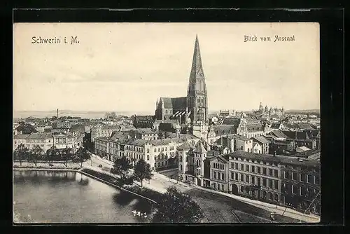 AK Schwerin, Blick vom Arsenal