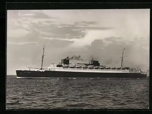 AK Turbinenschnelldampfer Bremen des Nordd. Lloyds auf Backbord