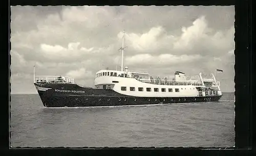 AK Wyk auf Föhr, Motor-Salonschiff Schleswig-Holstein auf hoher See