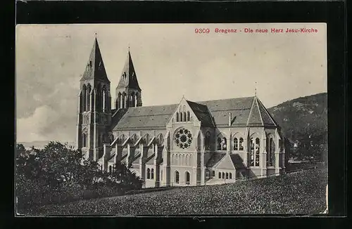 AK Bregenz, Die neue Herz Jesu-Kirche