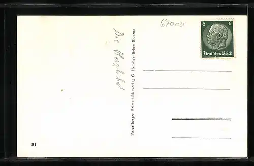 AK Bludenz, Teilansicht gegen die Walserberge