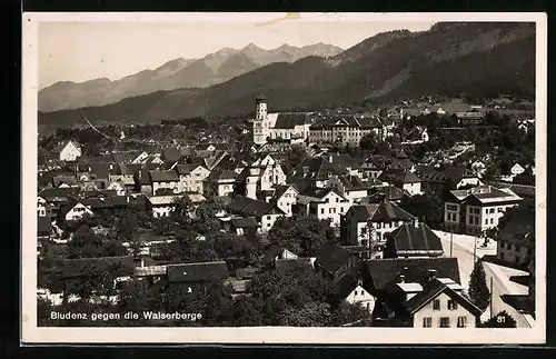 AK Bludenz, Teilansicht gegen die Walserberge