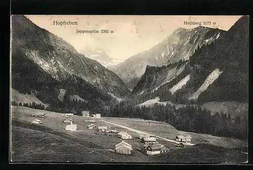 AK Hopfreben, Panorama mit Juppenspitze und Hochberg