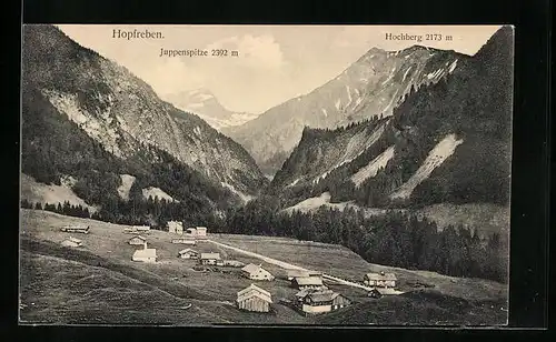 AK Hopfreben, Panorama mit Juppenspitze und Hochberg