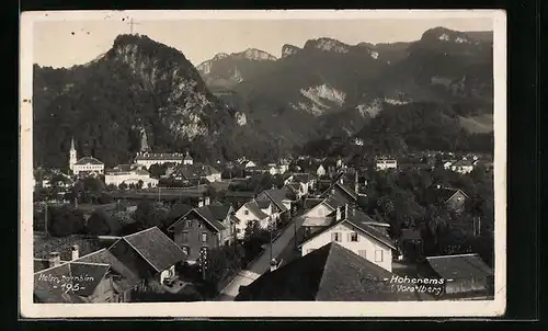 AK Hohenems, Teilansicht mit Strassenpartie