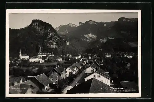 AK Hohenems, Teilansicht mit Strassenpartie