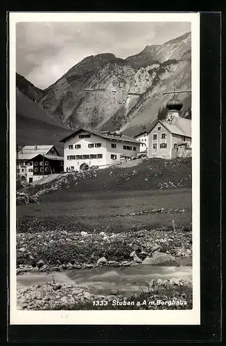 AK Stuben a. A., Blick auf das Berghaus