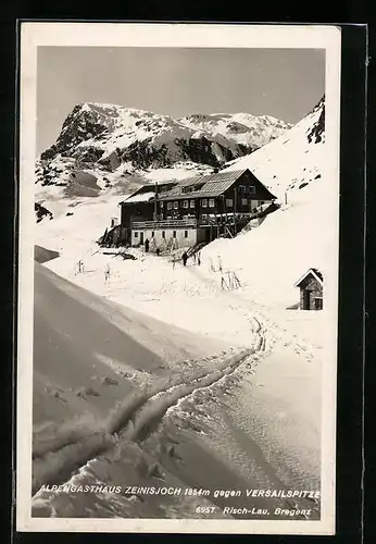 AK Zeinisjoch, Alpengasthaus gegen Versailspitze