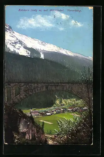 AK Klösterle, Brücke mit Wäldlitobel