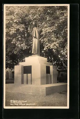 AK Lustenau, Ansicht auf das Kriegerdenkmal