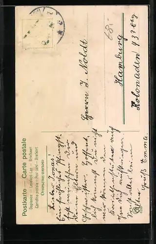 Künstler-AK Junge mit Blumen zu Pfingsten