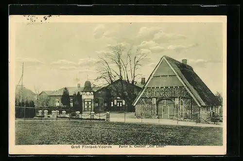 AK Gross Flintbek-Voorde, Partie beim Gasthof Zur Linde