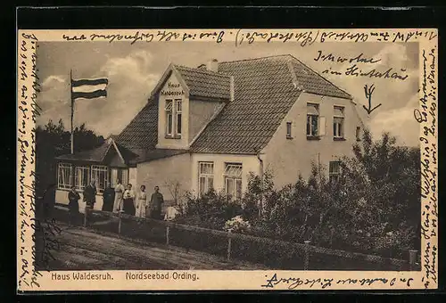 AK Ording /Nordsee, Hotel Haus Waldesruh