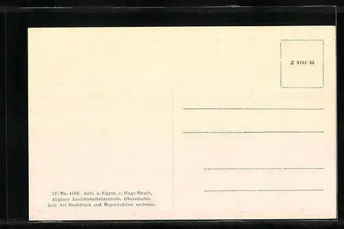 AK Schlachters bei Lindau i. B., Gasthof zur Post, Wirtschaftsgarten