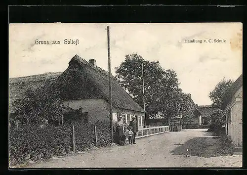 AK Goltoft, Handlung von C. Schulz mit Strassenpartie